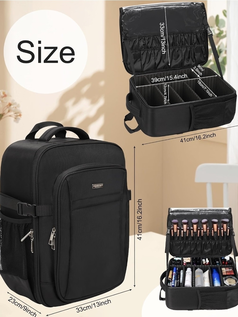 Relavel Womans Makeup Backpack. NWOT. - Picture 9 of 13